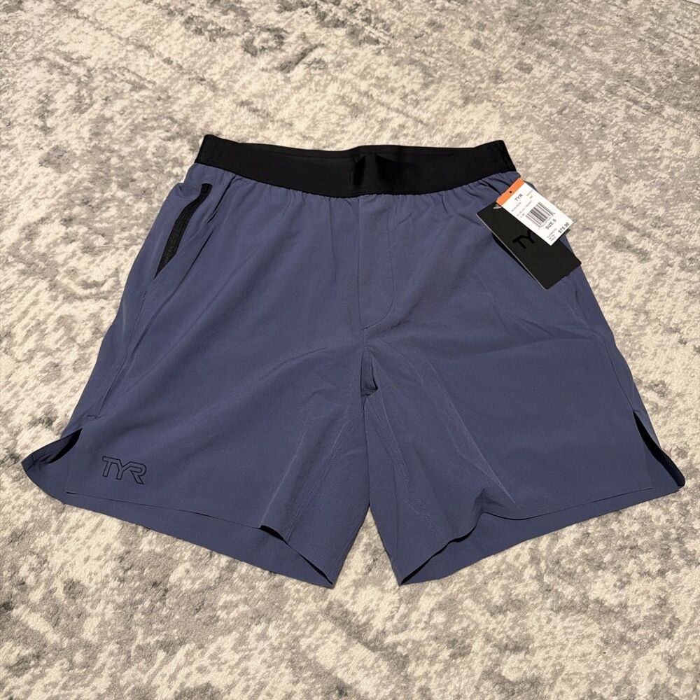 TYR Hydrosphere™ Men's Lined 7" Unbroken Shorts - Solid INDIGO S